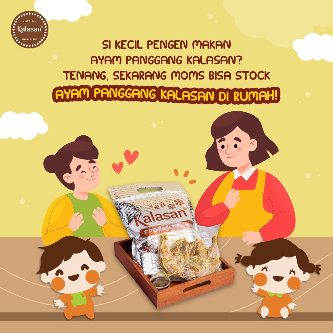 Si kecil pecinta berat Ayam Panggang #KalasanBaby dan hampir setiap hari request menu yang satu ini ke mom? Tak perlu khawatir, sekarang ada Frozen Pack Ayam Panggang Kalasan Baby yang bisa mom stok di rumah. Jadi, kapan pun si kecil request, bisa la