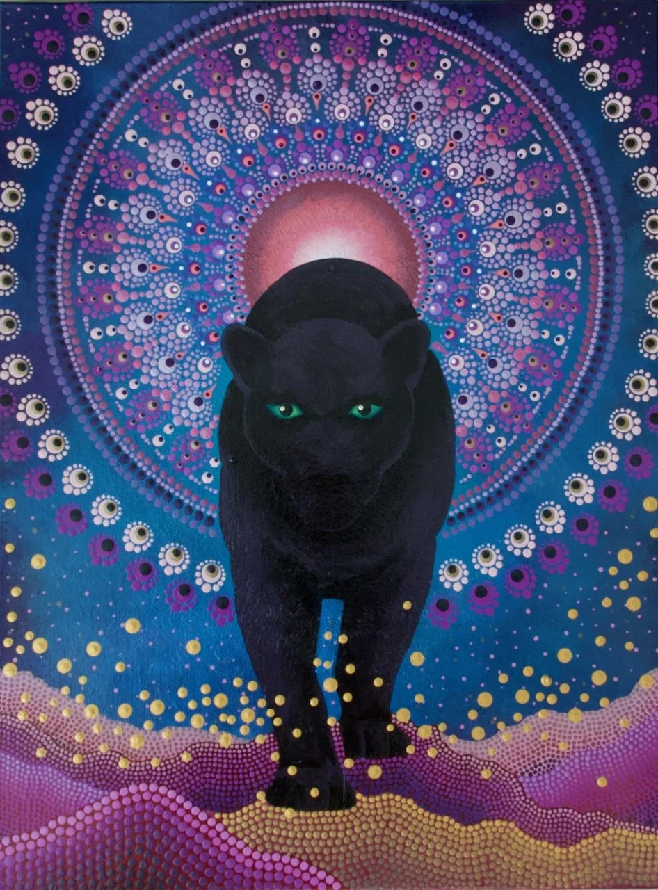 'Cosmic Prowl"  (24x18")