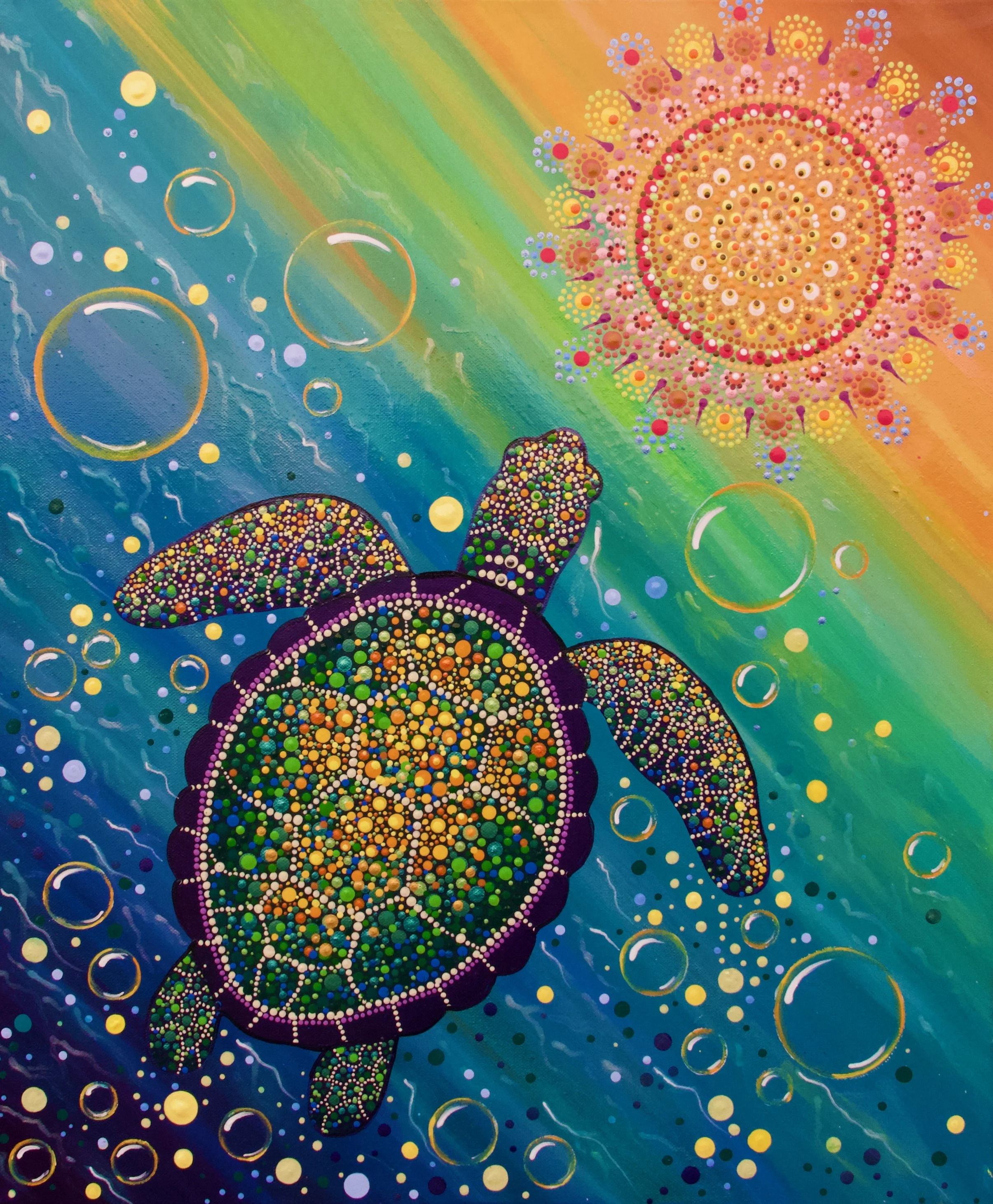 'The Way of the Turtle'. (20x24")