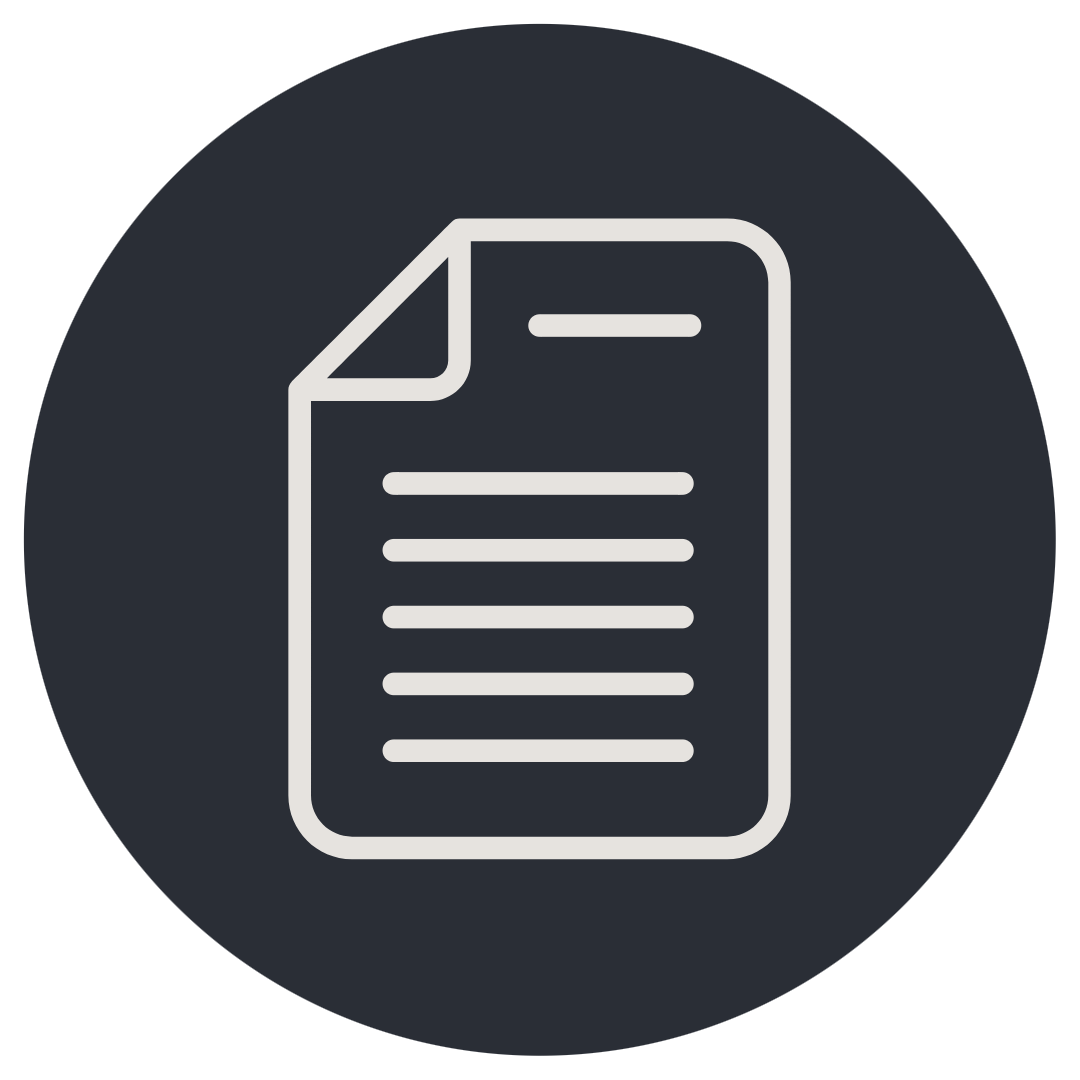 document icon to represent tech-pack development