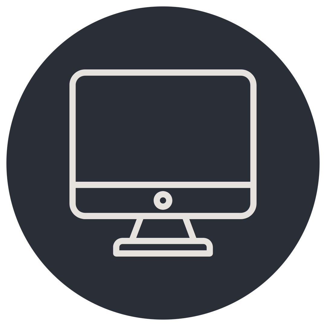 computer icon  to represent digitising