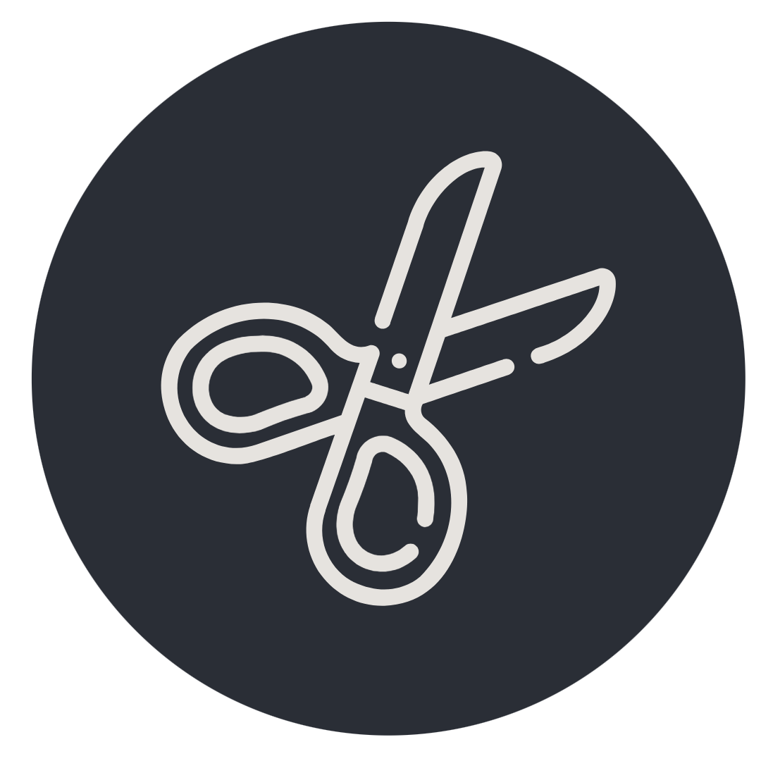scissors icon to represent production sewing