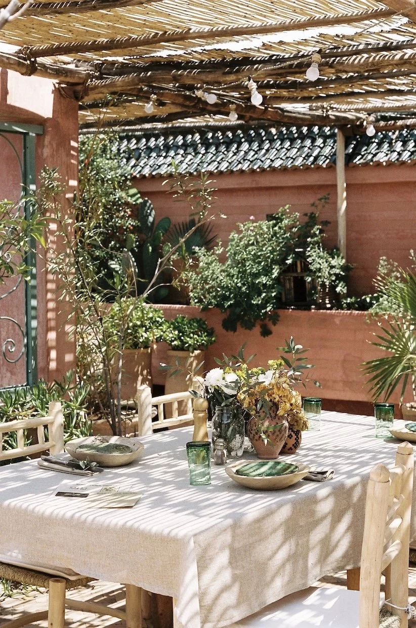 breakfast table Riad Jardin Secret