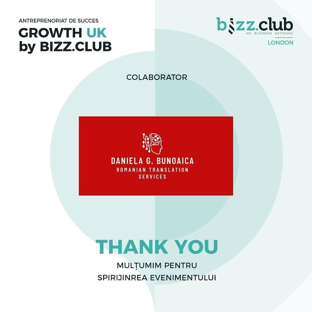 Thrilled to be a colaborator for the @bizzclublondon event on May 19th. Tickets are still available for Romanian entrepreneurs.

#xl8 #translation #translations #translationservices #translationagency #translator #translators #romanian #romaniantrans