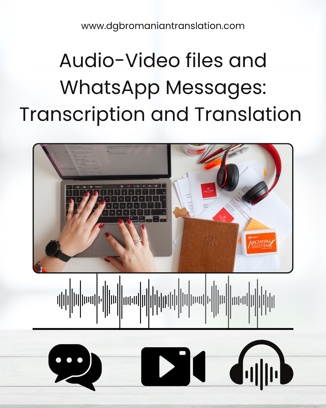 Audio-Video and WhatsApp Message Transcription and Translation Services