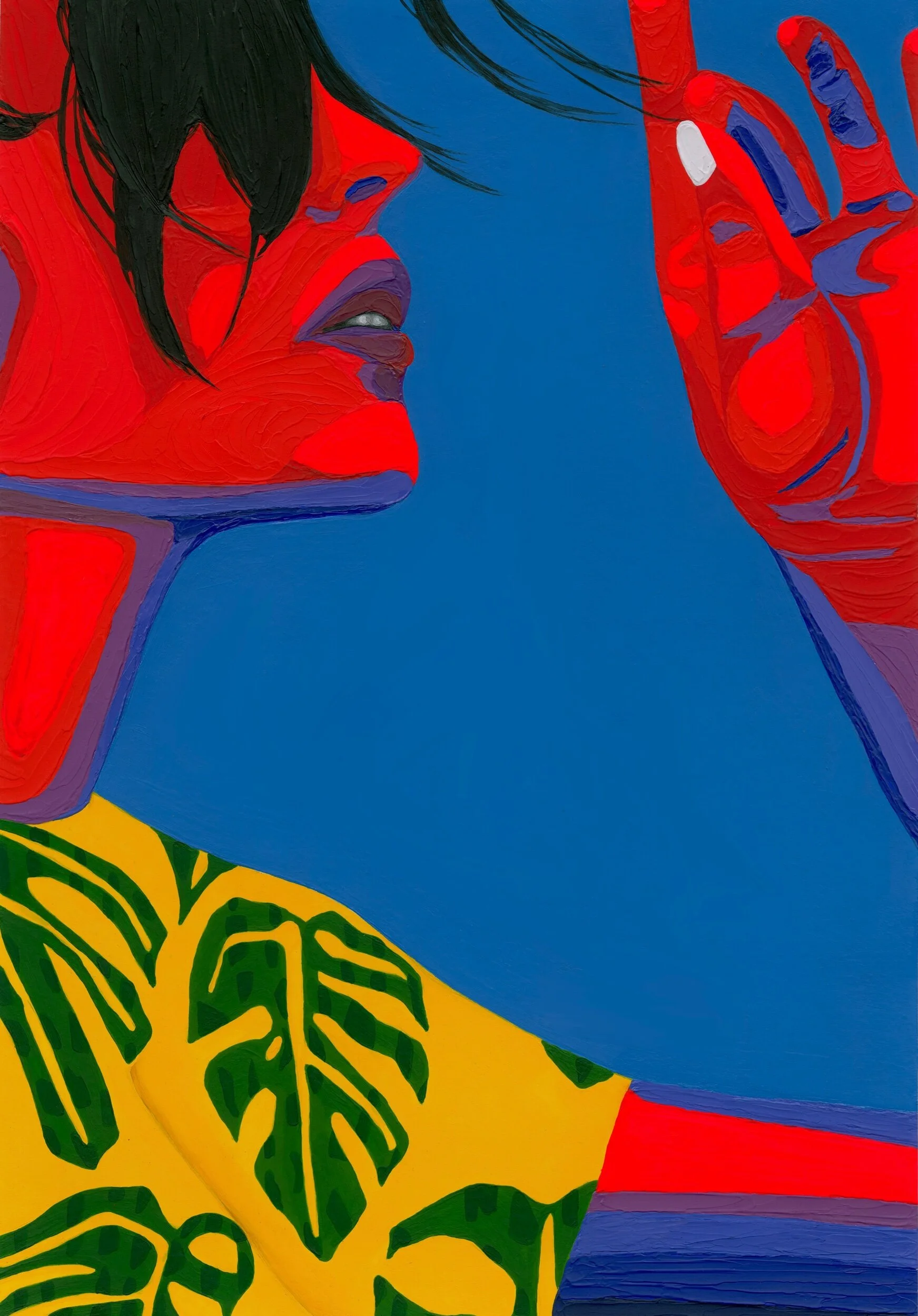 Art study 6,
Acrylic on paper, 11.7" x 16.5"