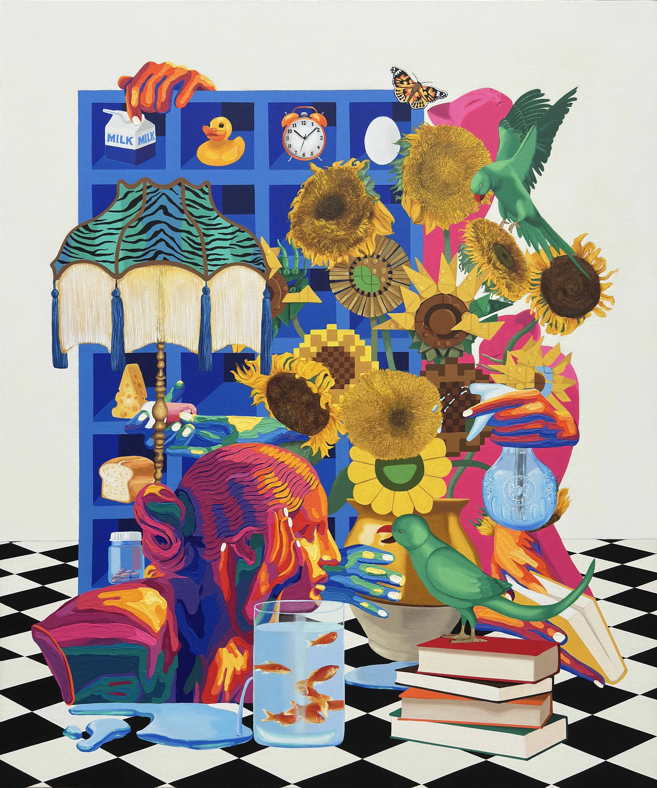 Things we miss, Acrylic on Canvas, 30" X 36"
