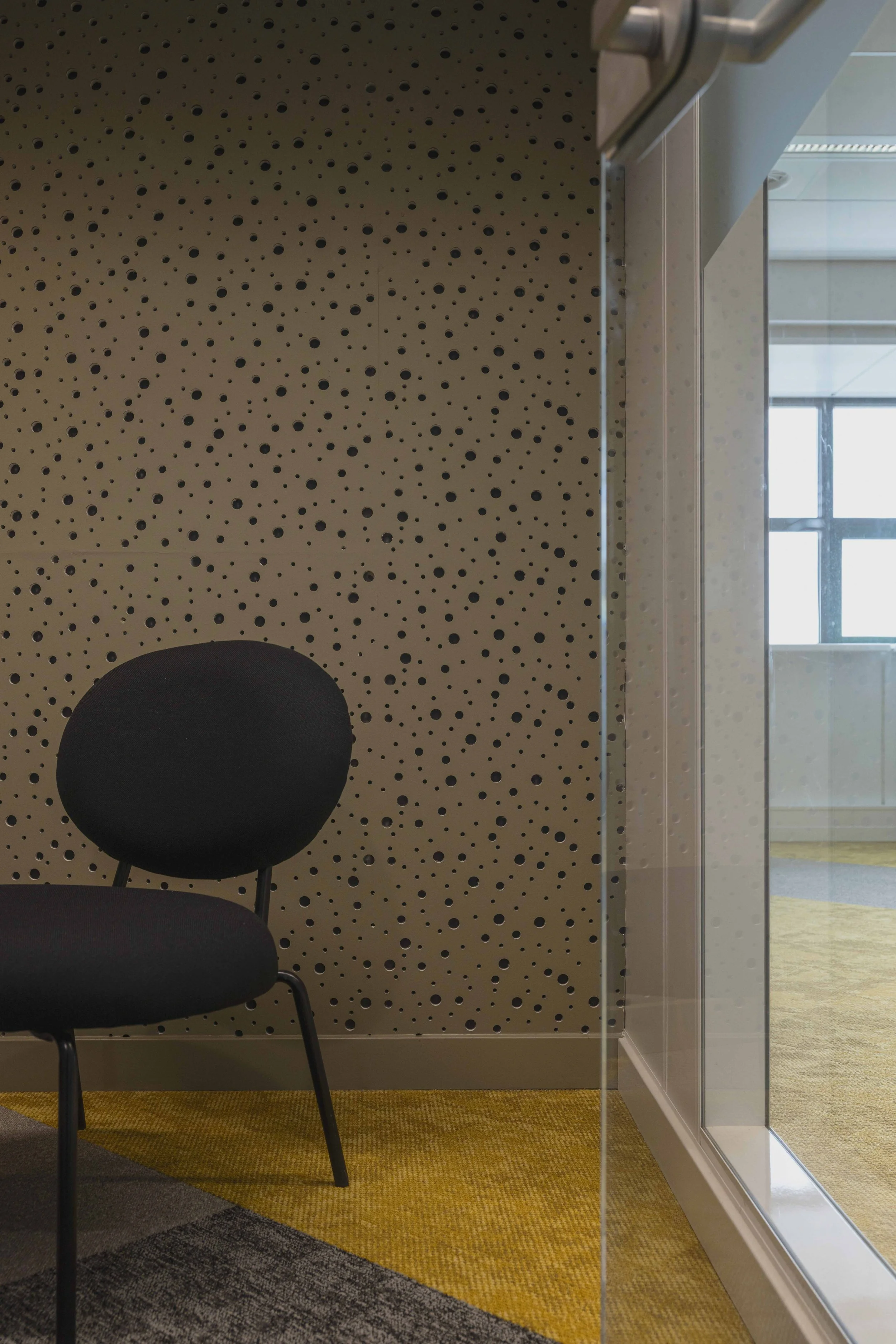 Detail van hergebruikte materialen toegepast in het concentratieruimte