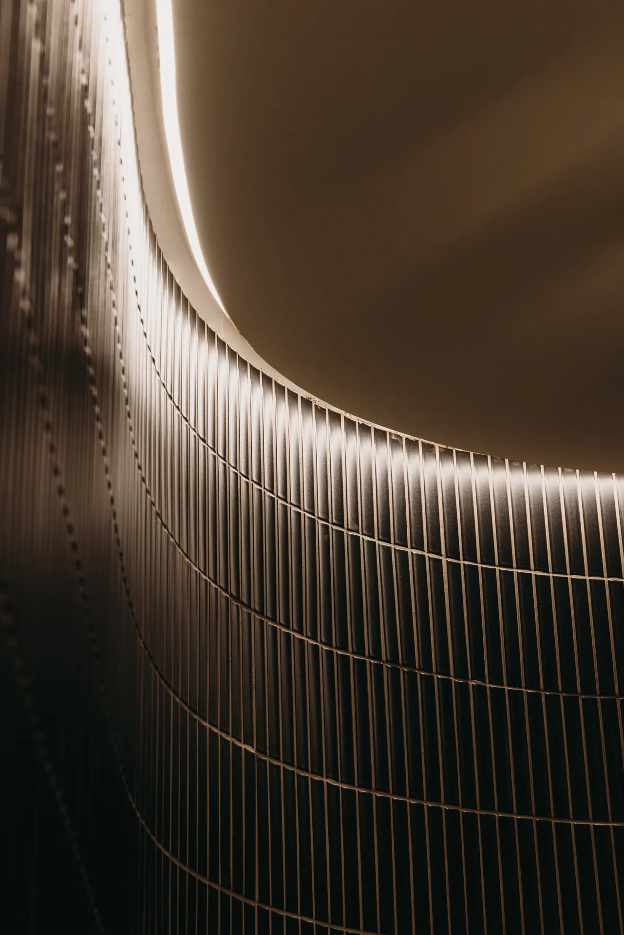 Detail lichtlijn in plafond