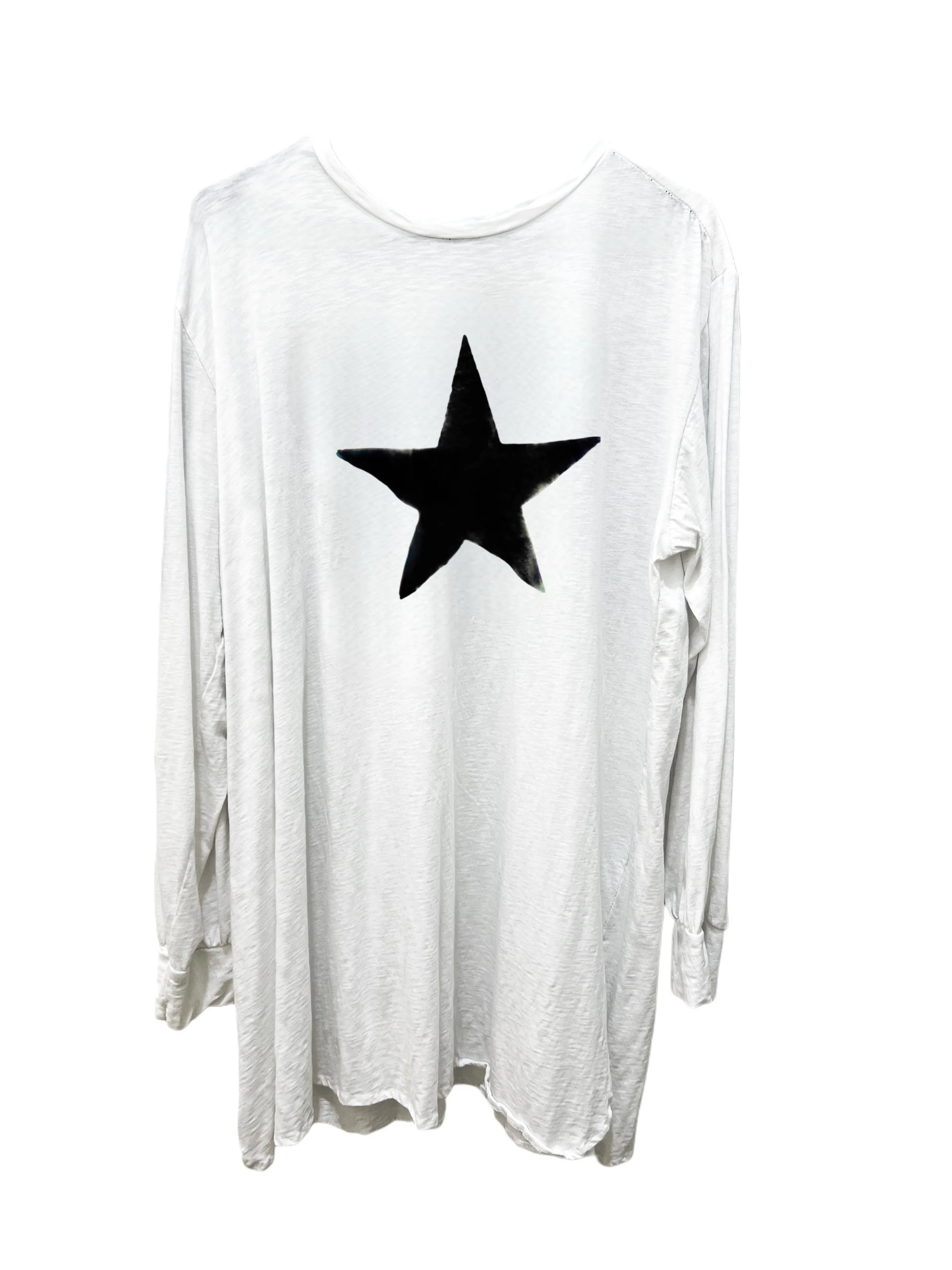 Star long sleeve knit top