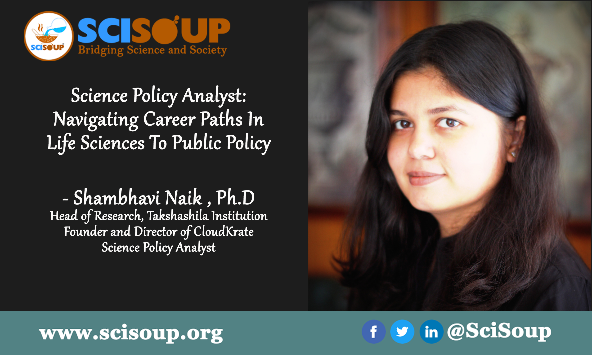 Shambhavi Naik gave an interview to Scisoup on switching careers to public policy