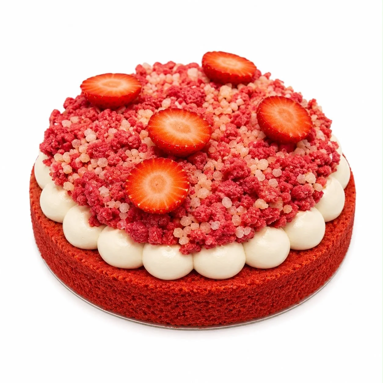 Tropezienne aux fraises