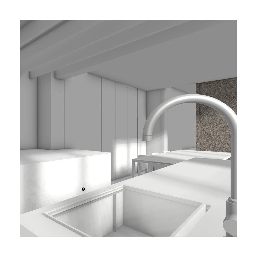 a kitchen in progress, looking at options which make the best of every detail. Natural light, worktop surface and the longest views are key&hellip;  #rhino #kitchendesign #kitchenjoinery #architectureandinteriors #riba #architecturalillustration #ren