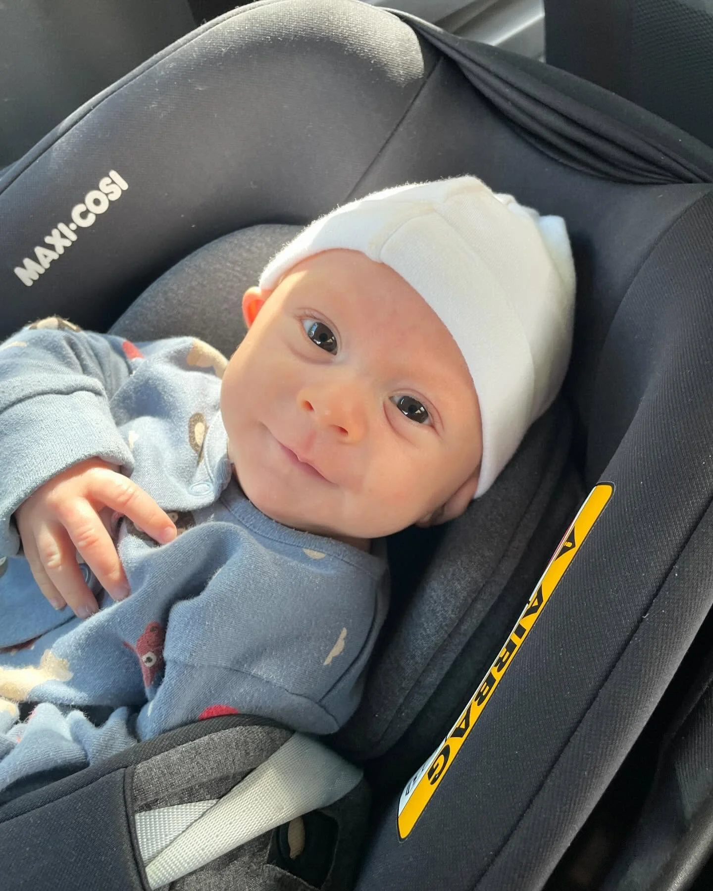 Having a post site visit debrief. Ethan, 9 weeks old today and first actual site visit made this morning for post completion snagging. Thank you to @bandrews92 for having us!