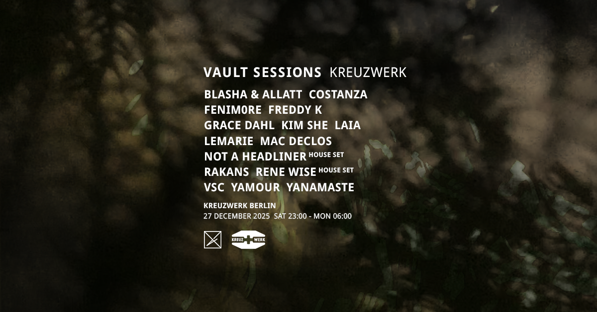 VAULT SESSIONS BERLIN WKNDR