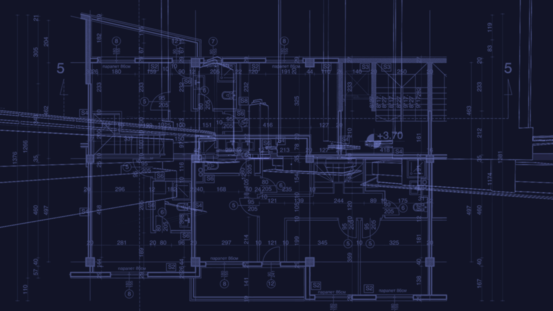 House Blueprint Wallpaper