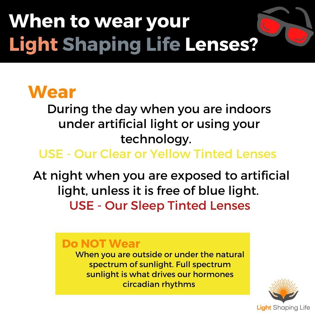 When should you wear your Light Shaping Life lenses?