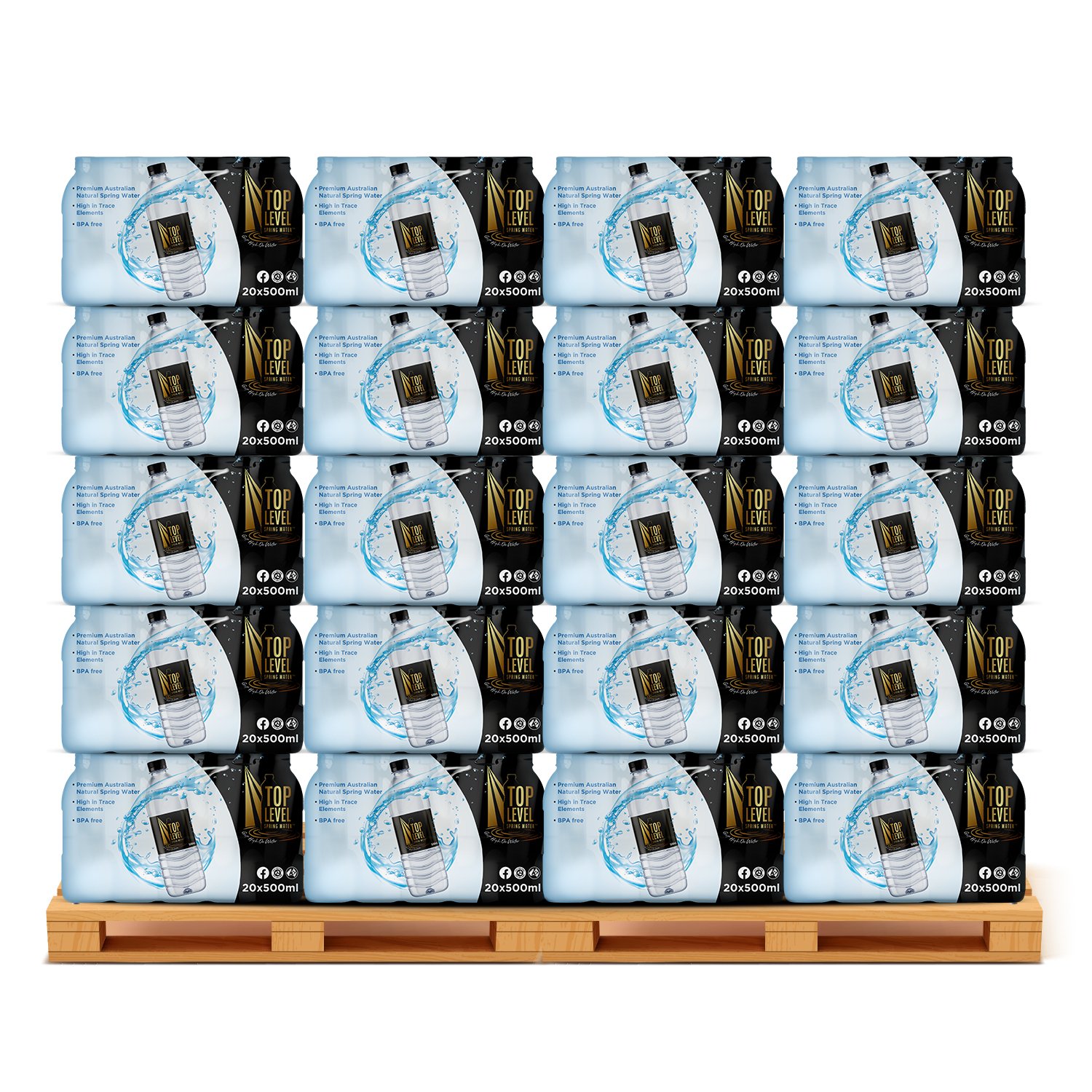 Spring Water PALLET 1,920 - 500ml Pet Bottles.