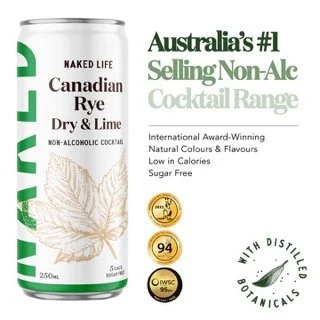 NAKED LIFE CCNADIAN RYE AND LIME CARTON
