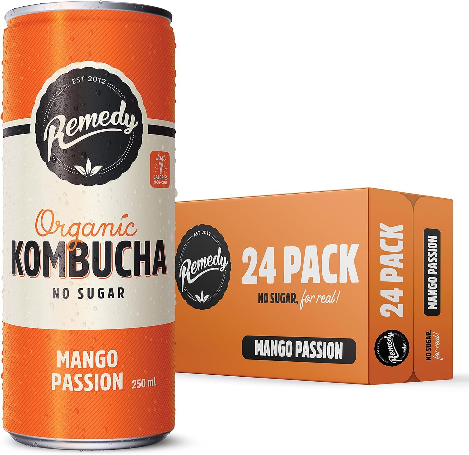 REMEDY ORGANIC MANGO PASSIONFRUIT KOMBUCHA