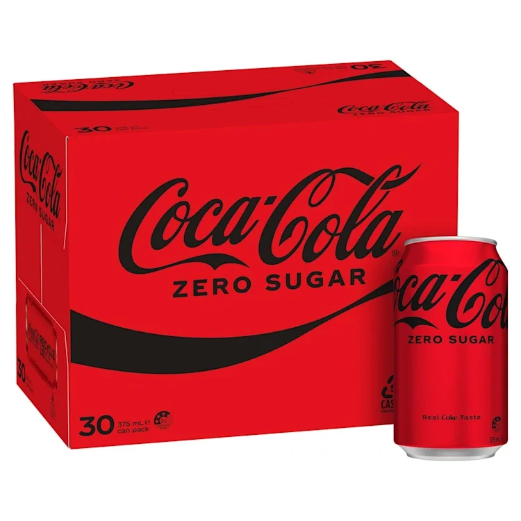 Coke ZERO 375ml Cans x 30 Per Carton