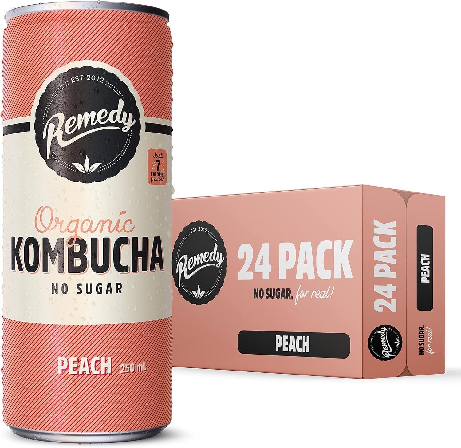 REMEDY ORGANIC PEACH KOMBUCHA
