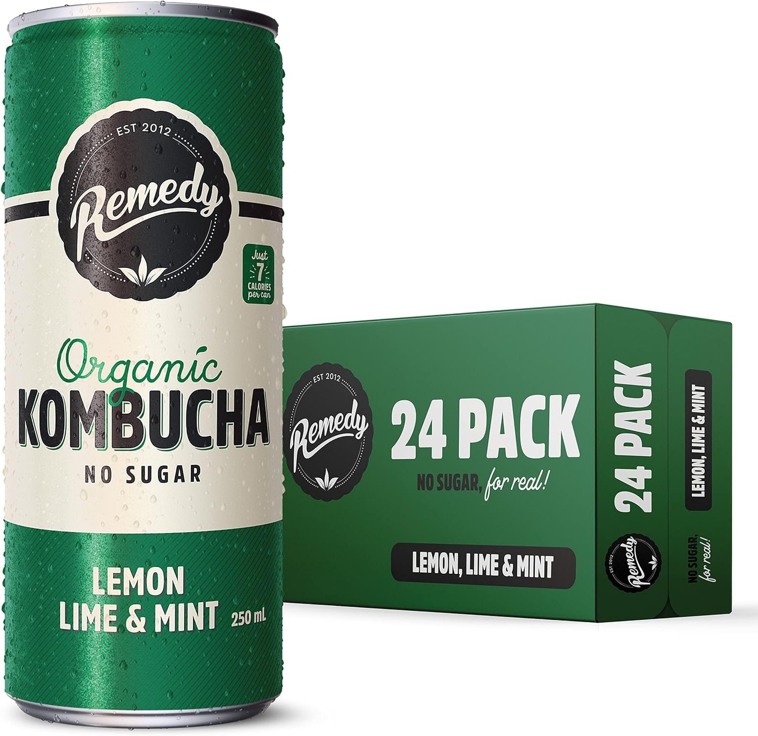 REMEDY ORGANIC LEMON LIME MINT KOMBUCHA