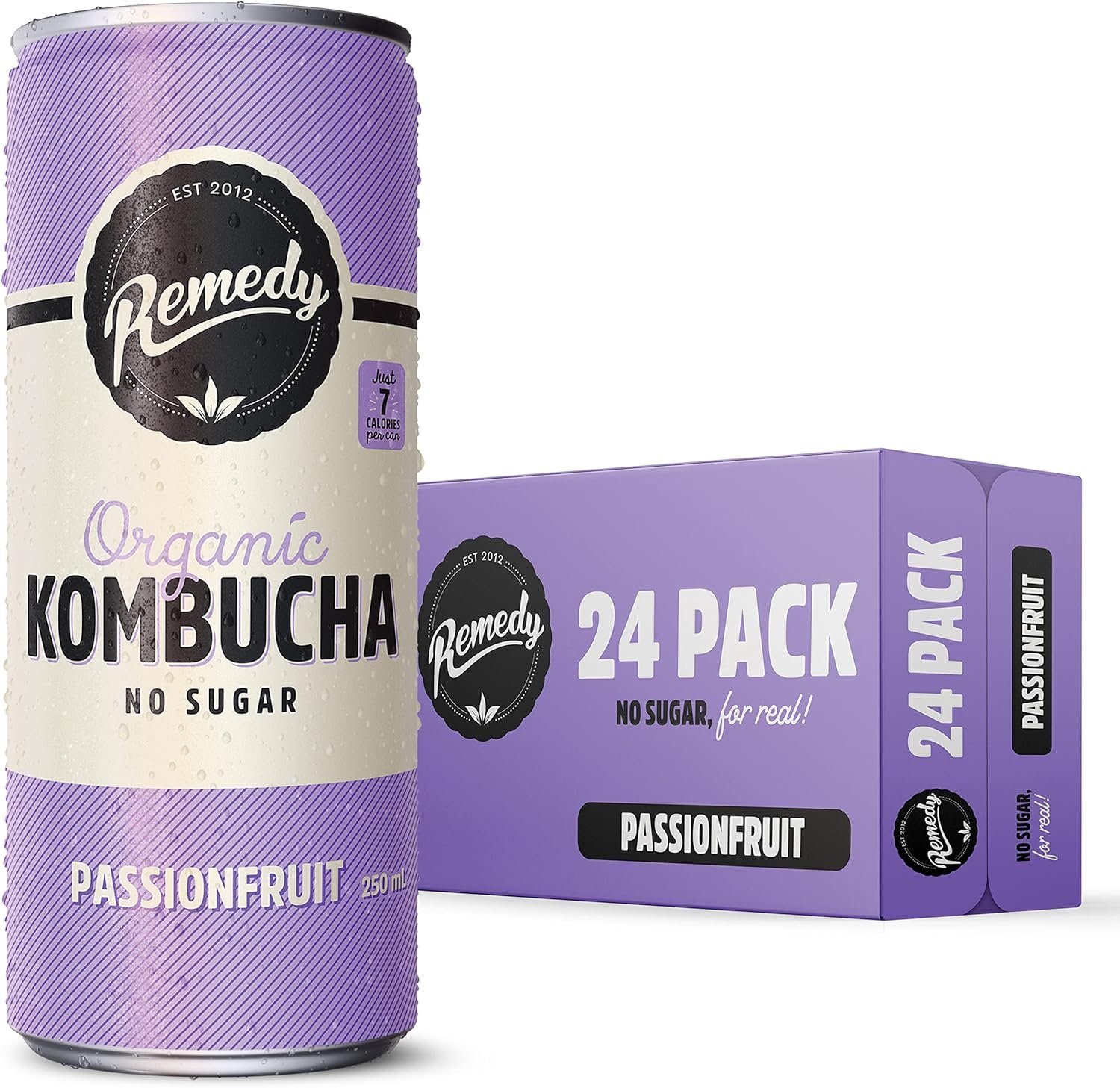 REMEDY ORGANIC PASSIONFRUIT KOMBUCHA