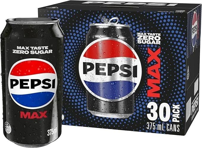 PEPSI MAX 375ml Cans x 30 Per Carton