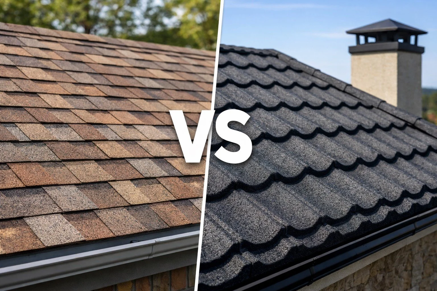 Asphalt Shingles vs Stone-Coated Steel Roofing