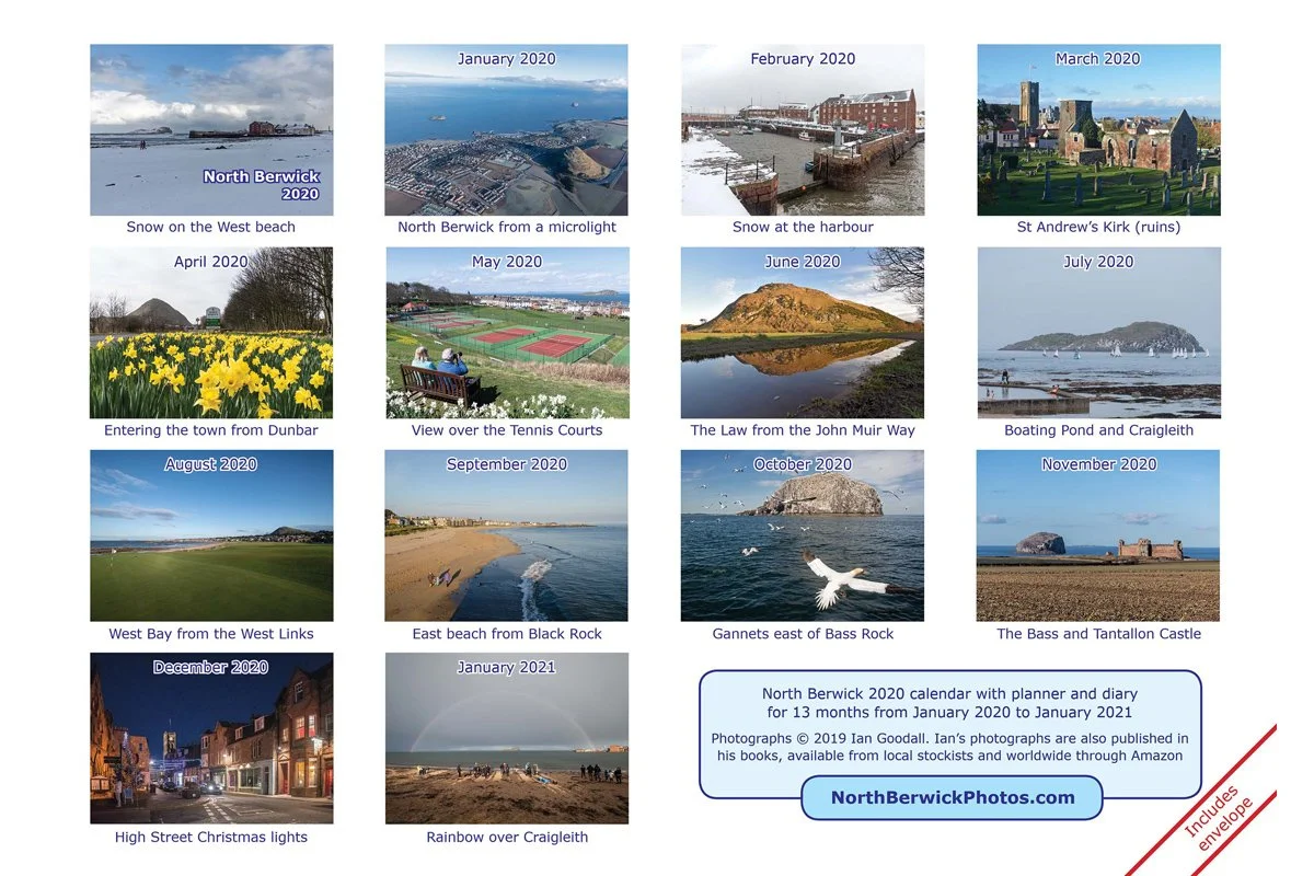 North Berwick Calendar 2020 - back cover