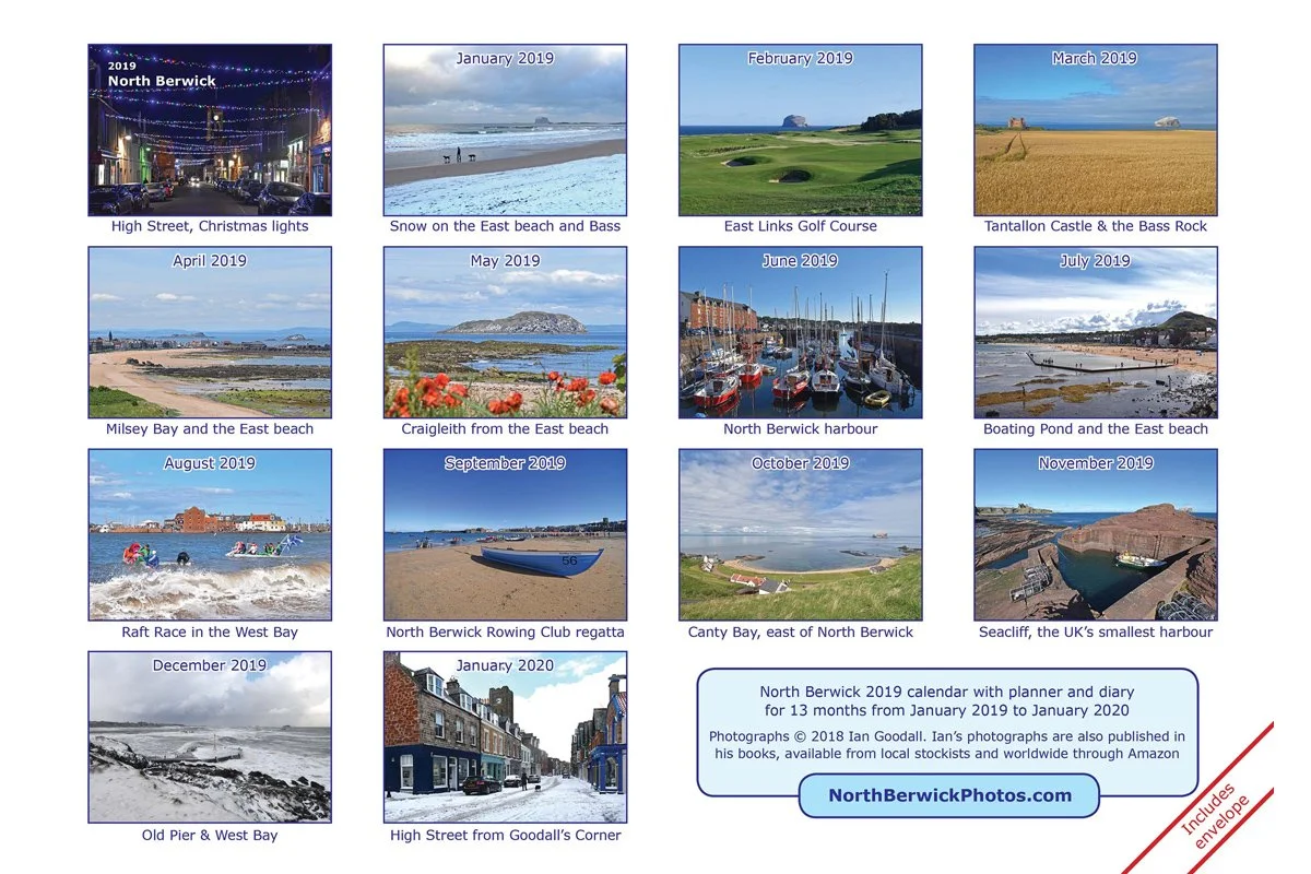 North Berwick Calendar 2019 -  back cover