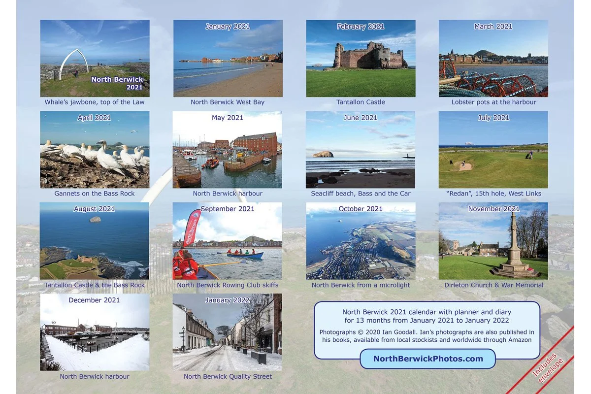 North Berwick Calendar 2021 - back cover