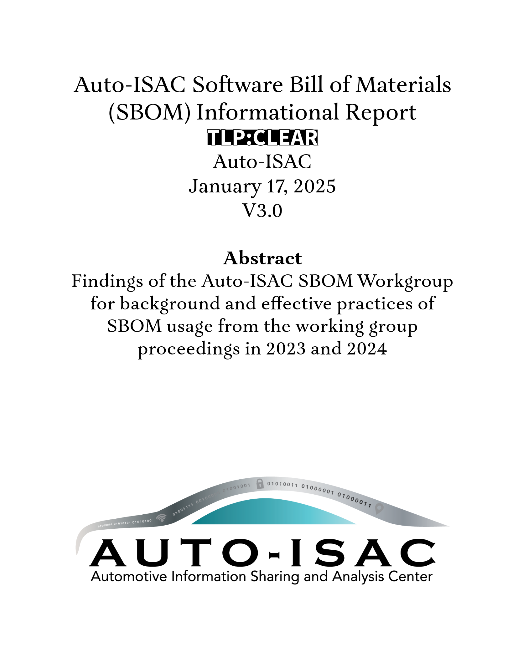Sample Sbom Report.pdf SBOM | Enhance Security Today — Learn More — Automotive ISAC