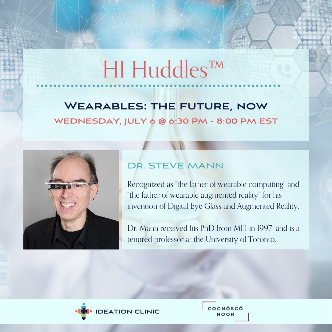 Join us July 6th, as we chat with very special guest and globally recognized expert, Dr. Steve Mann.

Recognized as &ldquo;the father of wearable computing&rdquo; and &ldquo;the father of wearable augmented reality&rdquo; for his invention of Digital