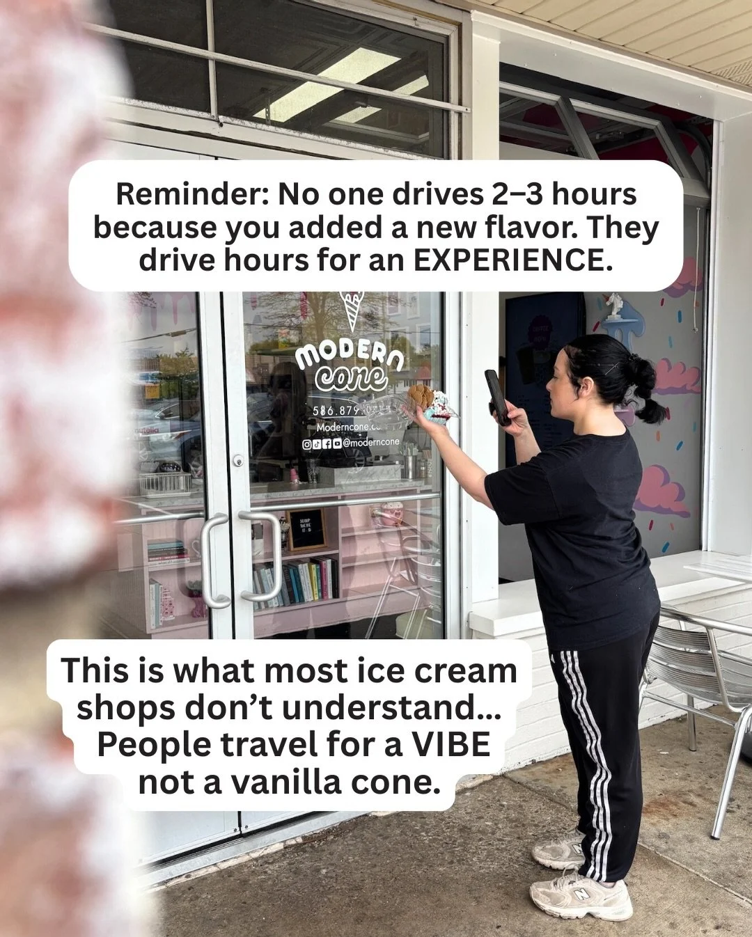 Most ice cream shop owners stay stuck in the kitchen scooping all day instead of building a brand people want to travel for.

💬Comment &lsquo;craft a creamery&rsquo; to join my online school + start building a shop that feels like a destination, not