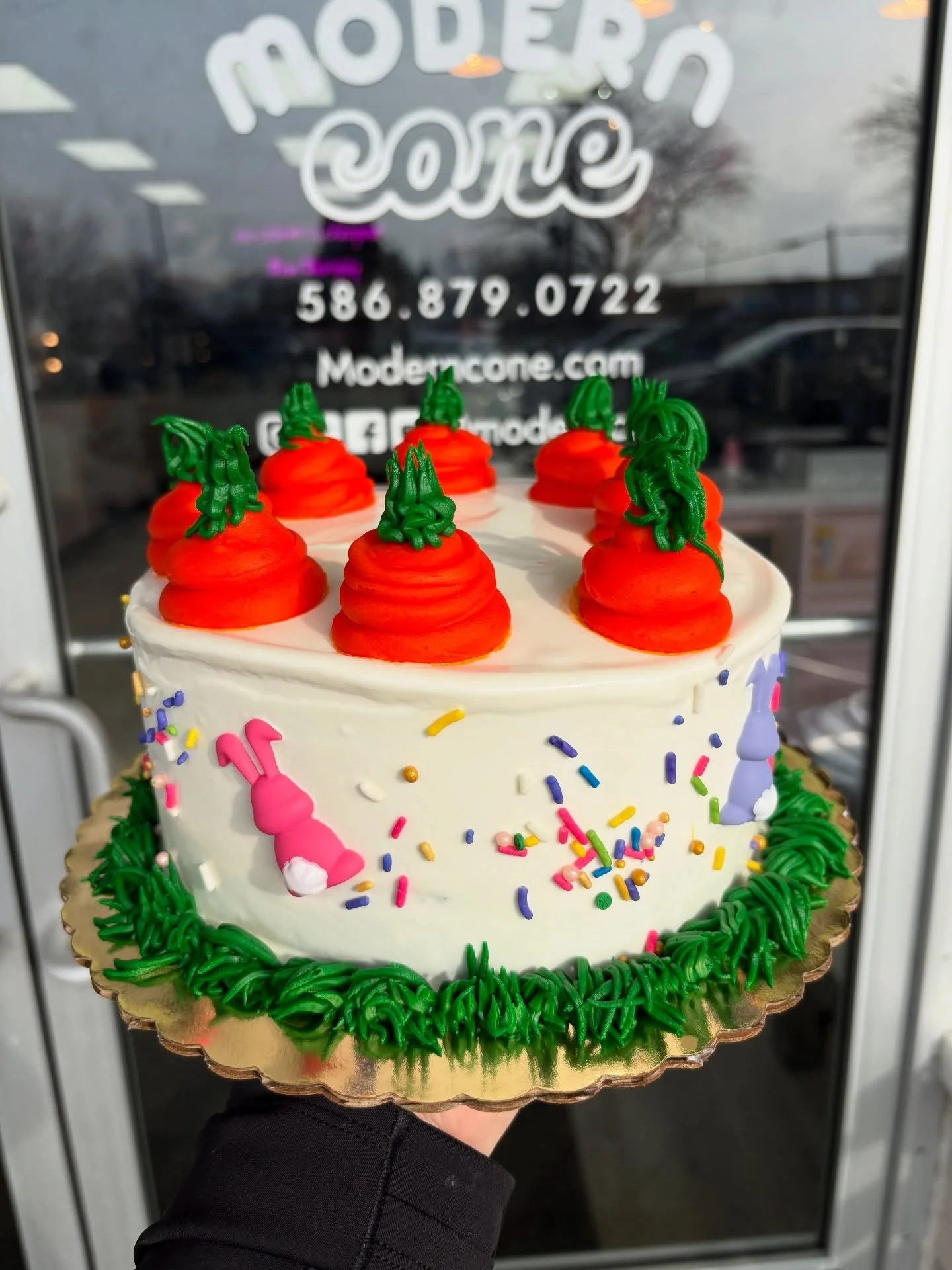 Our premade freezer is stocked with ice cream cakes! Easter and regular designs. Stop by anytime to grab one. We will be closed on Sunday the 5th! 🐰🎂🍦