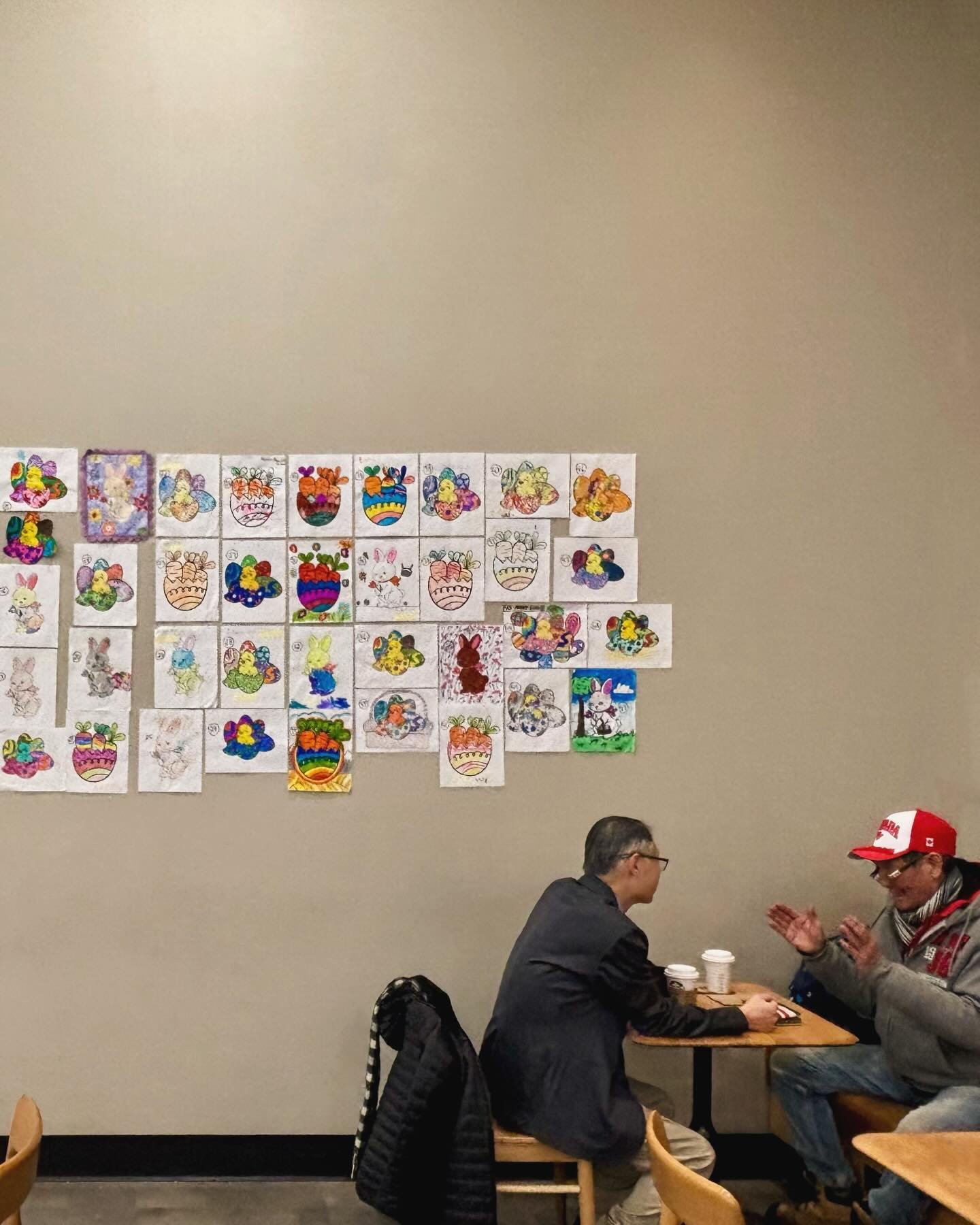 Hey, it's still snowing 😓 We're enjoying indoor wonders at @northhillcentreyyc Safeway (children's art gallery!) 🐣 Calgary Atlas Project exhibition opening at @lougheedhouseyyc 🗺️ @stephaniechan hosting the @rakkucon cosplay contest and vendor boo