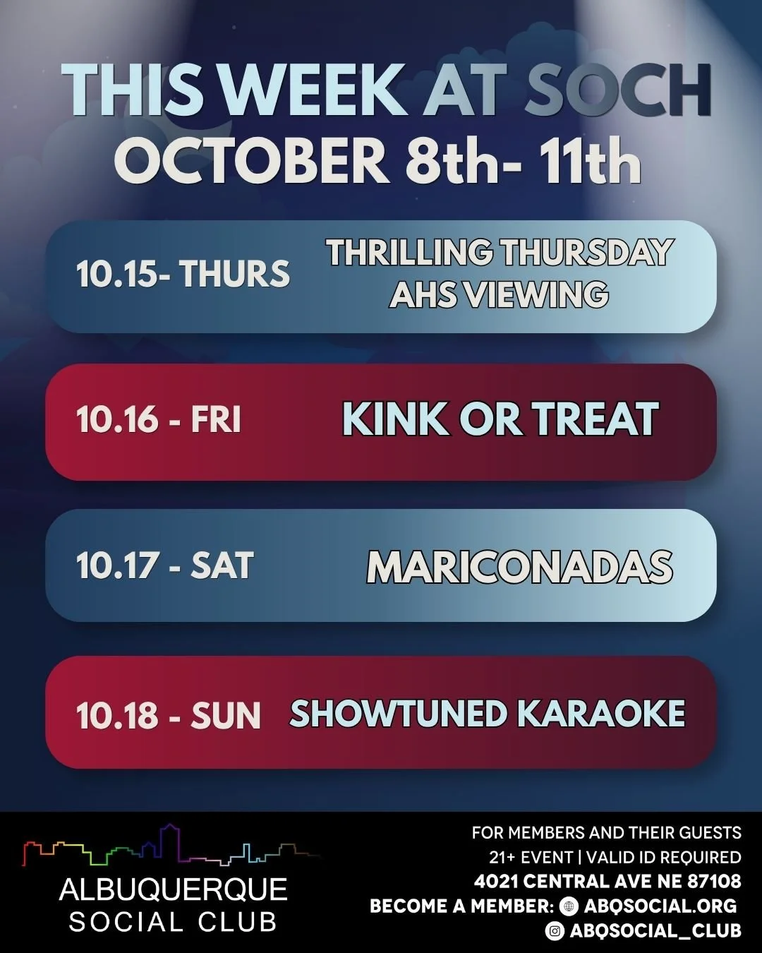This week at Soch October 15-18