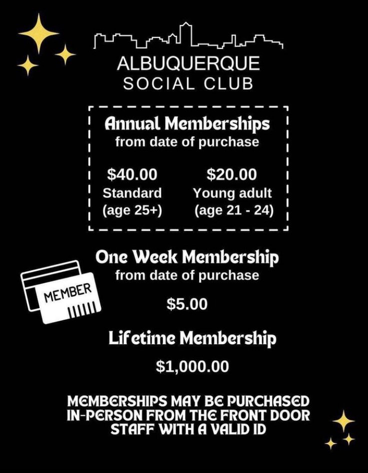 a Member — Albuquerque Social Club