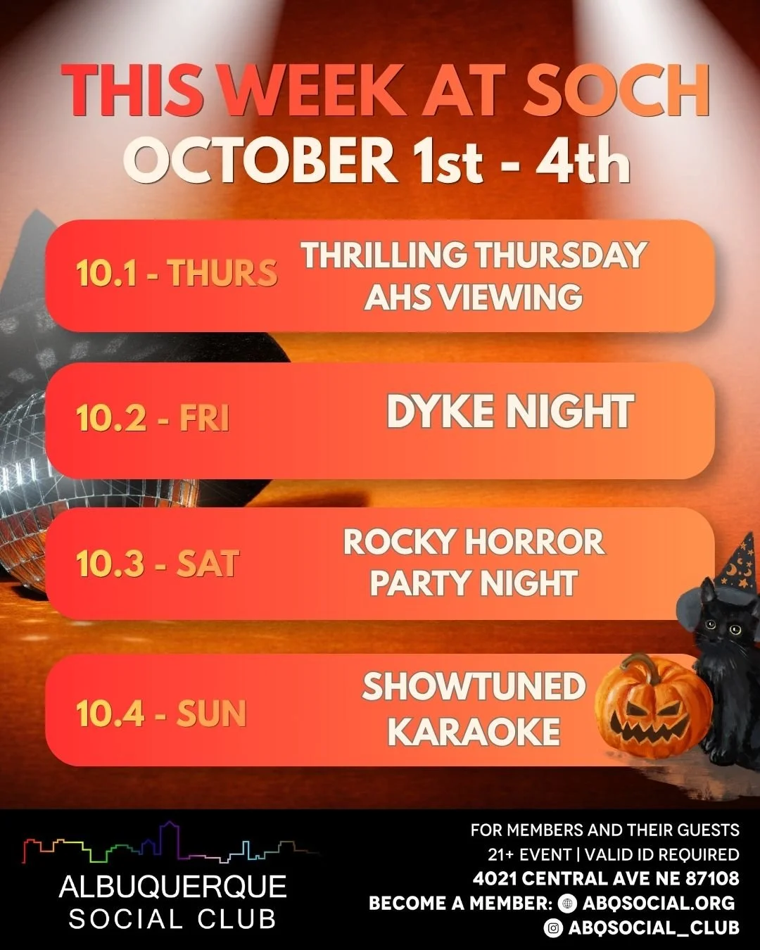 This week at Soch October 1st-4th