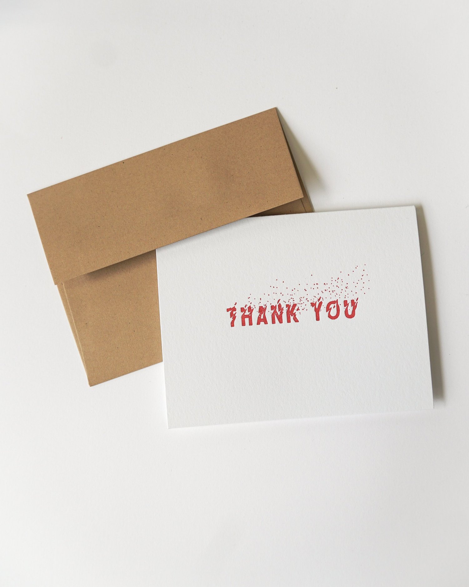 Thank you card design, Letterpress business cards, Business thank