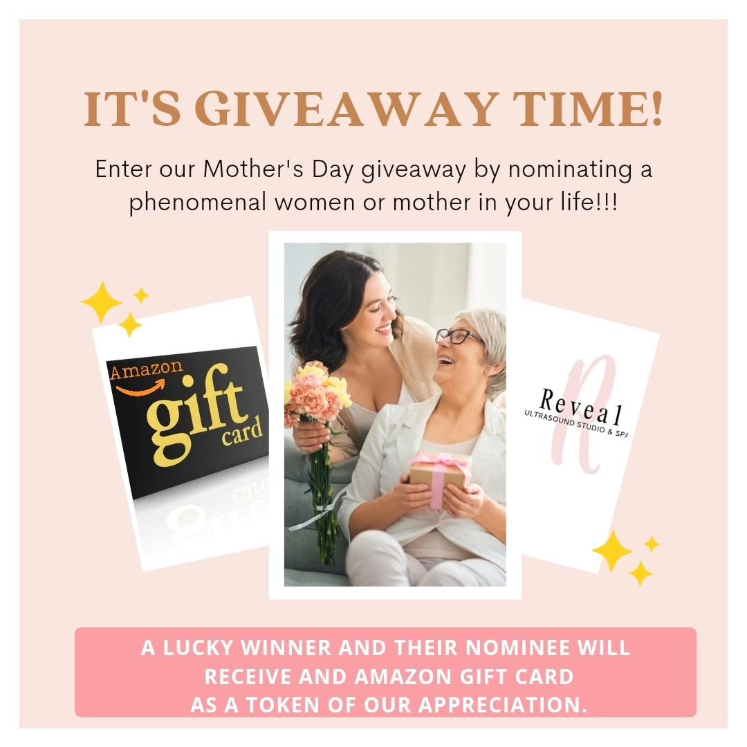 🎉 GIVEAWAY TIME 🎉

🌟 We're celebrating the incredible power of women and mothers, the heroes in our lives who inspire us every day! 

💖 Here at Reveal Ultrasound Studio and Spa, we want to spread some love and joy to these amazing women!

Here's 