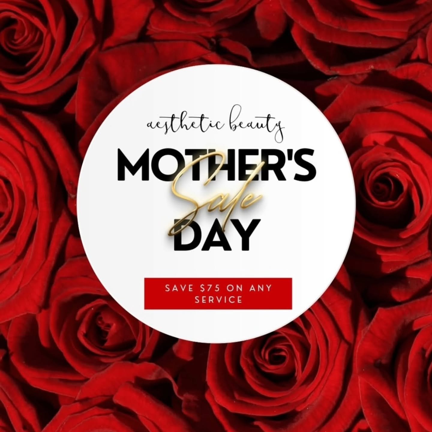 Mother's Day Magic โจ๐
Treat the amazing mothers in your life—or even yourself—with a special gift! ๐ Save $75 on any service and enjoy the pampering you both deserve. ๐‍โ๏ธ๐ @aestheticbeauty.tarah
Make her day, or yours, as beaut