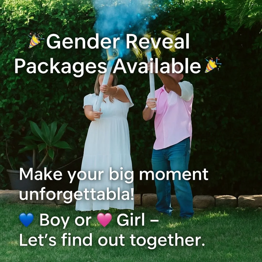 🎉 Ready to celebrate in style? 🎉
Our Gender Reveal Packages are designed to make your big announcement unforgettable. 💙💗
From surprise moments to lasting memories, let’s find out together!
👉 Book your reveal today with the link in BIO!