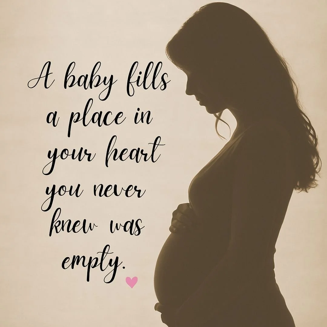 💕 “A baby fills a place in your heart you never knew was empty.” 💕
Tag a mama-to-be who could use a little extra love today. ✨
#PregnancyQuotes #BabyLove #MamaToBe #PregnancyJourney #MotherhoodMagic #BabyOnTheWay #ExpectingParents #Lo