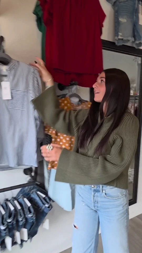 Playing hard to get?? Come browse our tops that will make you fall in love INSTANTLY Just come see for yourself🫶🥰 Did I mention we are having a sale??