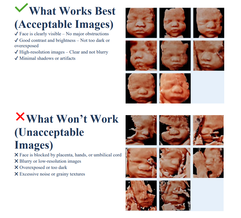 Tips for best results with 8K ultrasound photo enhancement