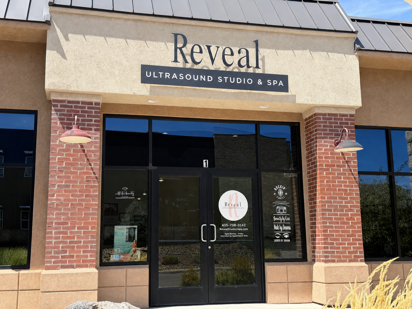 Exterior entrance of Reveal Ultrasound Studio & Spa in Cedar City, Utah