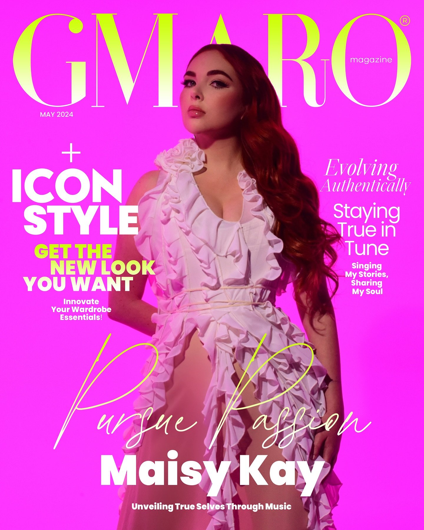 Discover the radiant Maisy Kay on the cover of GMARO Magazine Celebrity Edition Vol.50 May 2024! Our Volume 50 celebrates the enchanting influence of pop music with Maisy, who has captured hearts worldwide with her melodic brilliance and dynamic pres